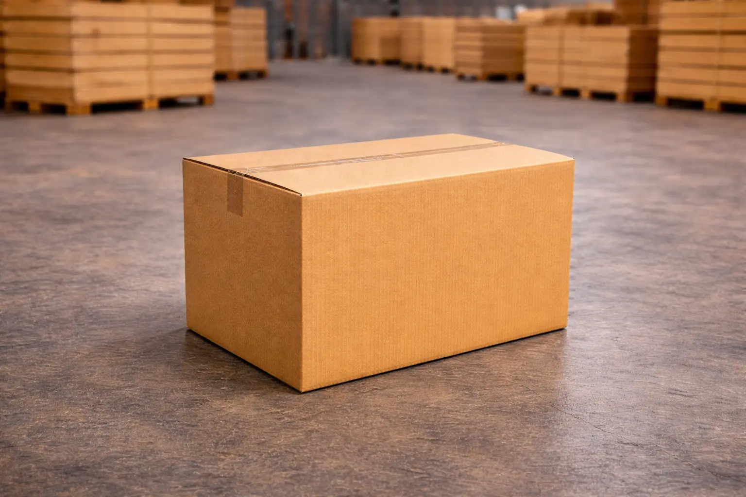 Corrugated box packaging for fast industrial dispatch